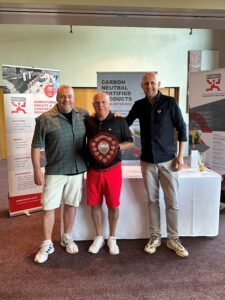 Fosroc Golf Day at Kings Warwickshire - Simon Lamb receives Fosroc Customer Champion Shield