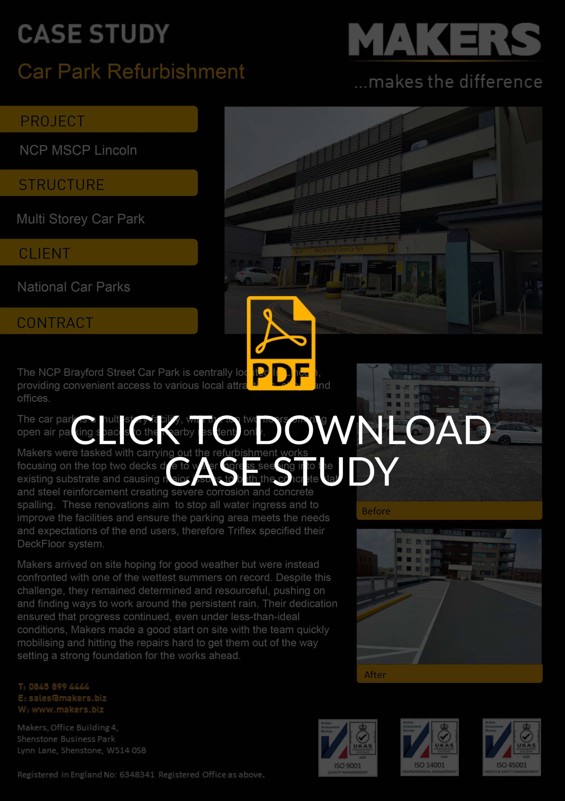 Case Study of NCP Multi Storey Car Park Refurbishment